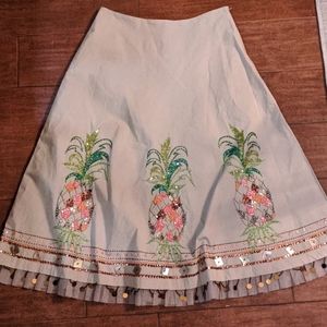 Basil & Maude Beaded Skirt